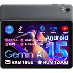 Android 15 タブレット　Gemini AI 10インチ　128GB