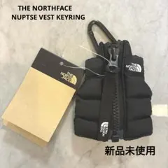 新品　ノースフェイス ヌプシ　ベスト　キーリング　黒　キーホルダー　韓国