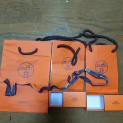 HERMES ショップ袋と箱セット