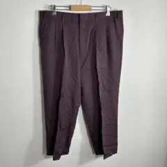 90-00s ペリーエリス ブラックリネン ワイドスラックス 2タック 古着 90-00s ペリーエリス ブラックリネン ワイドスラックス 2タック 古着