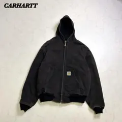 【超フェード】星タグ USA製 カーハート アクティブジャケット XL 黒