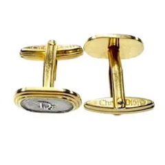 Dior　カフリンクス　ゴールド　シルバー　ロゴ金具