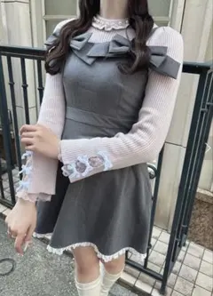 ビッグリボンキャミワンピース