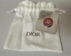 Dior ミニポーチ ピンバッジ 赤色 星形　セット