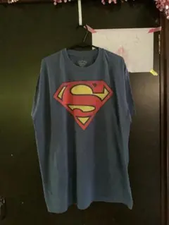スーパーマン Tシャツ 青M