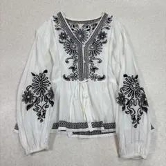 SLOBE IENA スローブイエナ 刺繍ブラウス ホワイト FREEのサムネイル