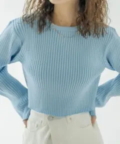 mystic ミスティック バックスリットショートニット