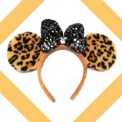 値下げ【美品】✨️Disney✨️ディズニー ヒョウ柄カチューシャ ￥5500→のサムネイル