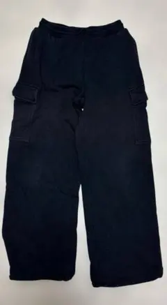 UNIQLO カーゴ　スウェットパンツ　ブラック