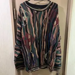 90s クージー風　CROFT & BARROW ニット　セーター　マルチカラー