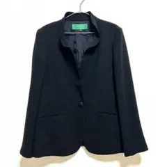 東京ソワール フォーマル ブラックジャケット フリルカラー XL 13号