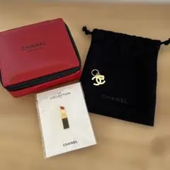 【レア】CHANEL非売品スクエアポーチ、ピンバッジ、チャーム、巾着、シャネル