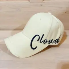 新品未使用 ベースボールキャップ レディース 刺繍 紫外線対策 綿 ホワイト 白