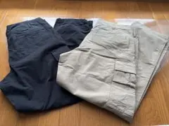 UNIQLO カーゴパンツ M 商品番号:463957 2色セット売り