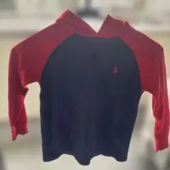 Polo Ralph Lauren フード付きパーカー サイズ5 赤/紺