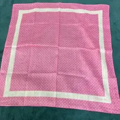 Christian Dior ピンクドットハンカチ