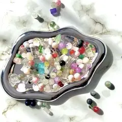 訳あり ガラスビーズ アソート200g ハンドメイド資材