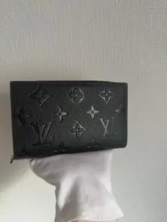 LOUIS VUITTON アンプラント 二つ折り財布 黒 箱付きのサムネイル