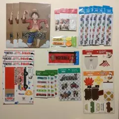 新品【モスバーガー ワンピースコラボ商品 ワイワイセット ハッピーバッグほか】