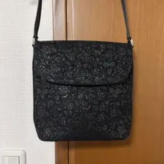 未使用タグ付】印傳屋 インディーヌ ショルダーバッグ 更紗 鹿革 