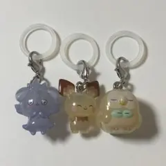 めじるしアクセサリー ポケピース ピチュー ニャスパー モクロー 3個セット