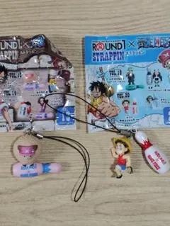 ROUND1ストラッピン　ONE PIECE２種(チョッパー・ルフィ)