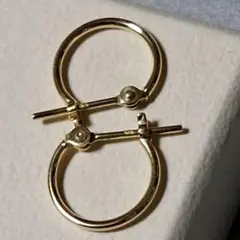 K18 YG フープピアス 2×10mm 両耳ペア小さめ - メルカリ