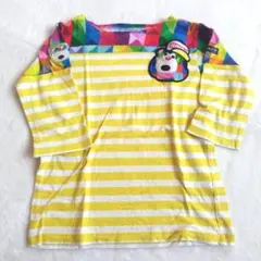 ｊａｍ　キャラクター　七分袖　ジョージ・マーチン カラフル　Tシャツ　綿