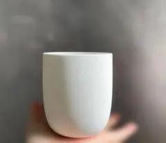 ホワイト 陶器 湯飲み