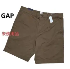 【新品タグ付】GAP エッセンシャル カーキ ショートパンツ 34 ブラウン 茶のサムネイル
