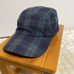 BEAMS GOLF ワークキャップ ネイビー チェック