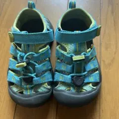 KEEN キッズサンダル US 8 15cm 青緑