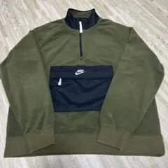 NIKE メンズ カーキ ファスナー XL フリース ポケット