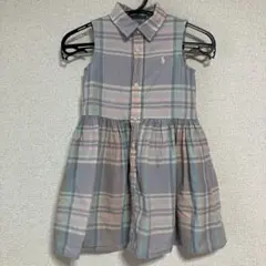 ラルフローレン　チェック柄ノースリーブワンピース 85cm