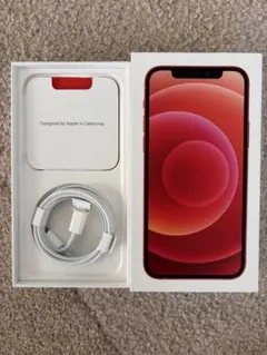 箱のみiPhone12 ケーブル付き (PRODUCT)RED