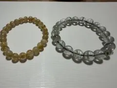 未使用　天然石ブレスレット（ルチル）２点　 約16cm