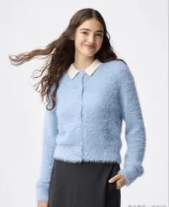 【ベストセラー】シャイニークルーネックカーディガン　2025年秋冬