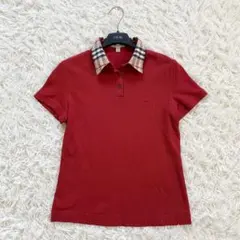 【着用3回】バーバリーロンドン　ノバチェックカラー♡ポロシャツ　ゴルフにも♡