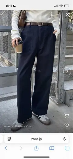 ワイドベイカーパンツ　M