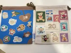 ダッフィー 20周年 きんちゃく