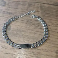 シルバーカラー チェーン ブレスレットのサムネイル