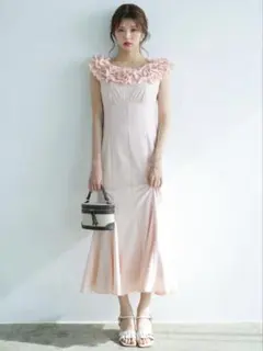 LILLIAN CARATシアージャガードマーメイドワンピース - メルカリ