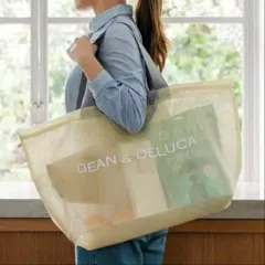 【新品未使用】DEAN&DELUCA メッシュトートバッグ イエロー BIG