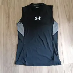 UNDER ARMOUR ノースリーブシャツ ブラック×グレー LGのサムネイル