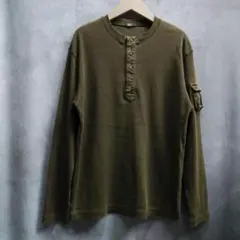 y2k　オールドユニクロ　ヘンリーネック　archive　00s　平成　訳あり