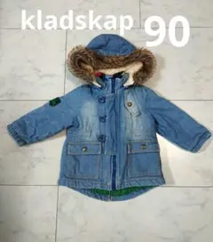 クレードスコープ　モッズコート　90 上着　男の子　アウター　コート　車　デニム