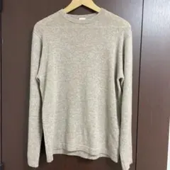 ÉDIFICE ベージュ クルーネックセーター100%カシミア