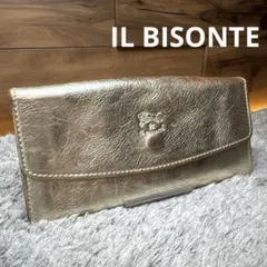 IL BISONTE イルビゾンテ 長財布 本革 レザー ゴールド ユニセックス