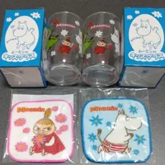 ムーミン ガラスコップとコースター