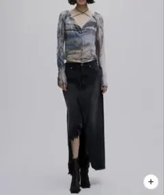 AMERI VINTAGE デニムロングスカートのサムネイル
